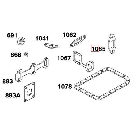 Guarnizione Coperchio Valvola Briggs E Stratton - 84006580 Guarnizione Coperchio Valvola Briggs E Stratton - 84006580