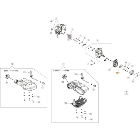 Carburatore Di Ricambio Per Decespugliatore GX35 – Kit Con Guarnizione, Foro 10mm, Interasse 31mm, In Alluminio, Montaggio Facile