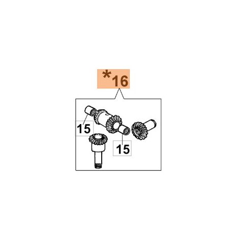 Kit ingranaggi tagliasiepe modelli BC240H BC241HL ORIGINALE OLEOMAC 58050058A