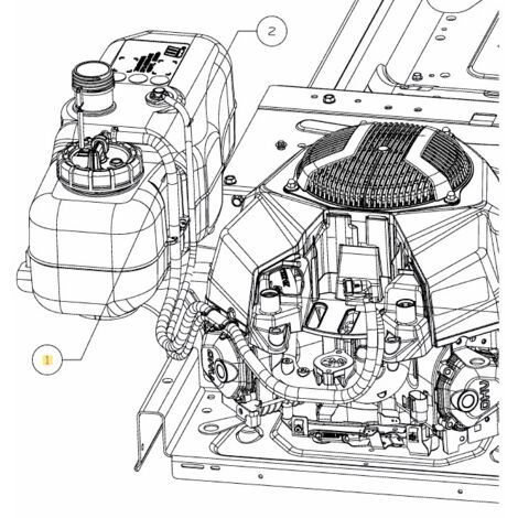 Tubo benzina motore EFI trattorino tagliaerba ORIGINALE MTD 651-05536A