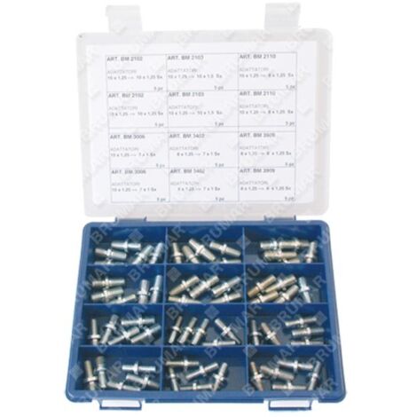 Kit Assortimento Di 1100 Dadi Misti Con Misure M5, M6, M8 Normali Rondellati E Autobloccanti