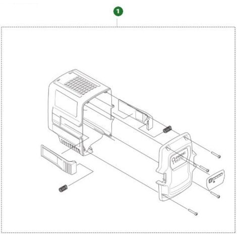 KIT GUSCIO BATTERIA 538994401 ORIGINALE HUSQVARNA