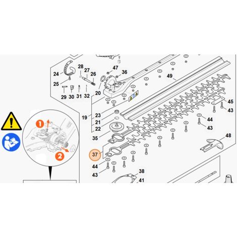 Lama Per Tagliasiepi Stihl HSA26 - Ricambio Originale | Lunghezza Taglio 12cm - Foto 8