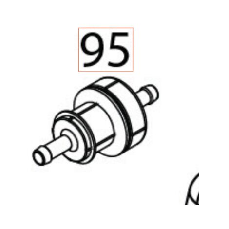 Vhbw 3x Filtro Carburante Compatibile Con Husqvarna BVM200VS, 394XP - Foto 3