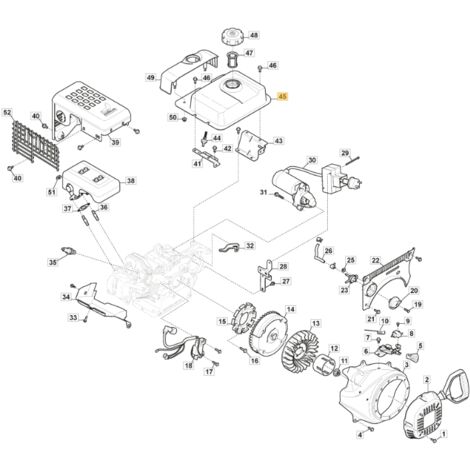 Serbatoio benzina ORIGINALE STIGA per motore LC 170 FDS 118551311/0