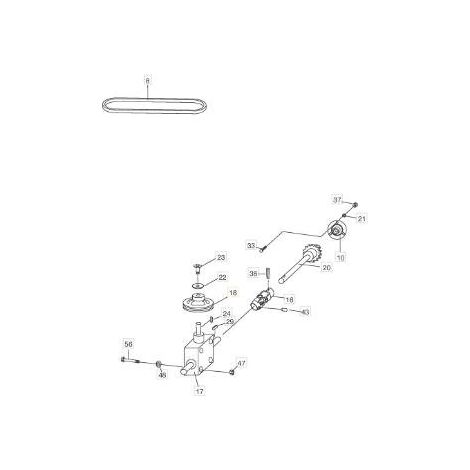PULEGGIA CINGHIA ORIGINALE STIGA - 1319-1924-01