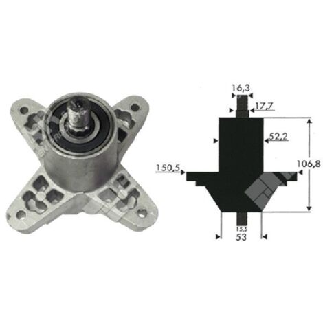 Gruppo Mandrino Per MTD Cub Cadet Troy Bilt 918-0142 618-0142 918-0138 - Foto 11