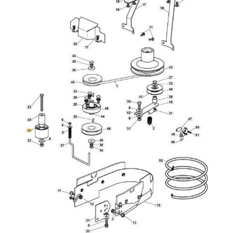 PULEGGIA GALOP.ANTERIORE TC/MP ZNB ORIGINALE STIGA - 125601600/0