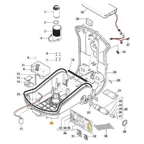 SCOCCA INFERIORE (L300) ORIGINALE STIGA - 112600261/0