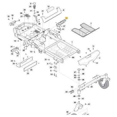 SUPPORTO SINISTRO ORIGINALE STIGA - 118830282/0 SUPPORTO SINISTRO ORIGINALE STIGA - 118830282/0