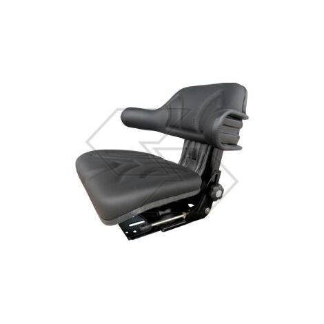 Sedile avvolgente pvc nero per trattore agricolo NEWGARDENSTORE A03095