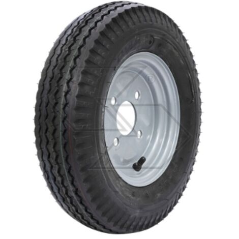 Ruota misure 4.00/8" 4 tele portata 500kg diam x larghezza 410x107mm A17063