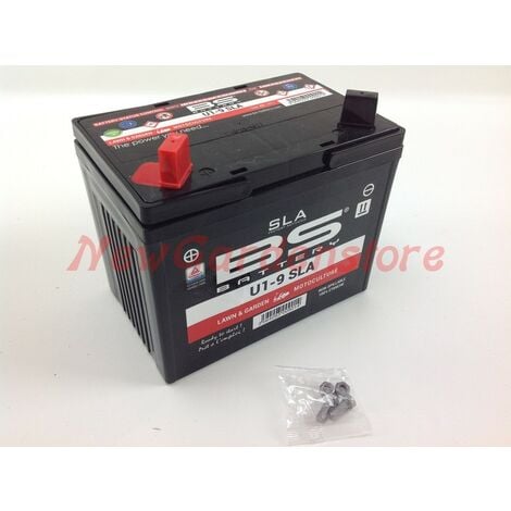 Batteria trattorino rasaerba 12V 28Ah polo positivo SX Ermetica carica  310501