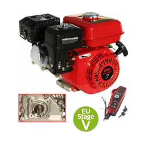 Motore Benzina Loncin Orizzontale 212cc 6HP &ndash; Avviamento A Strappo, Albero 19x60mm