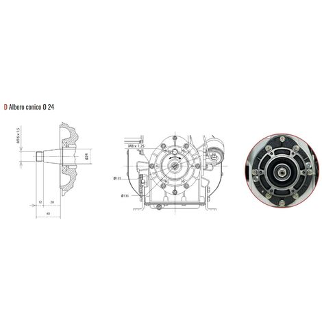 Gruppo Frizione 18 Denti WOOSTAR - Per Dirt Bike E Pit Bike 50cc-125cc Cinesi