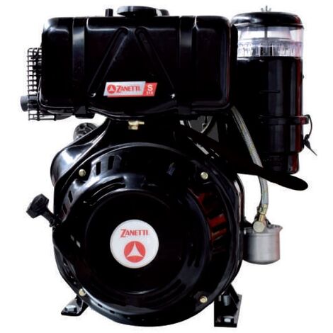 Motore completo diesel ZANETTI S510F2E 510 cc albero conico 30 avv. elettrico