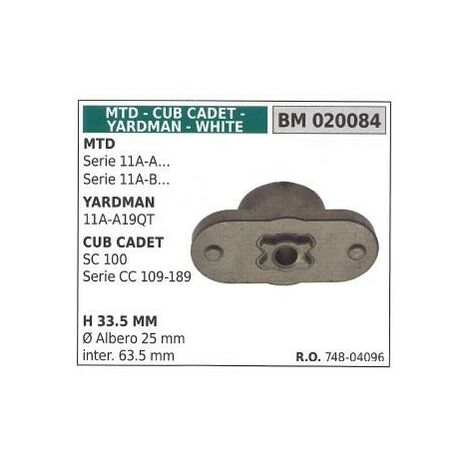 Supporto mozzo portalama rasaerba tagliaerba serie 11A-A SC 100 MTD 020084