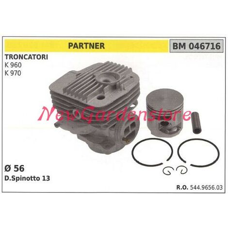Cilindro pistone segmenti PARTNER motore troncatore K 960 970 544965603