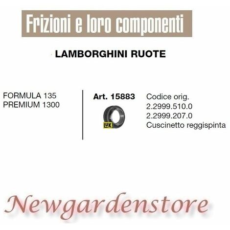 Cuscinetto reggispinta trattore LAMBORGHINI 15883 Formula 135 Premium 1300