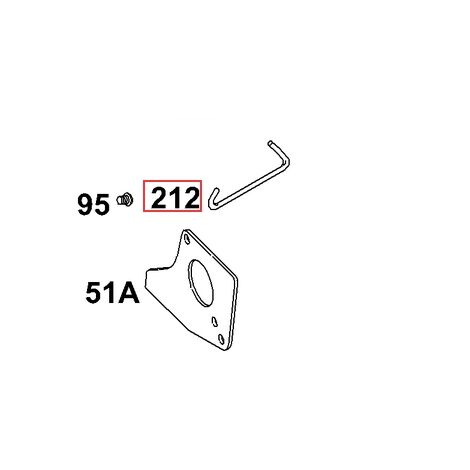 Comando farfalla originale motore rasaerba tagliaerba BRIGGS & STRATTON 691812