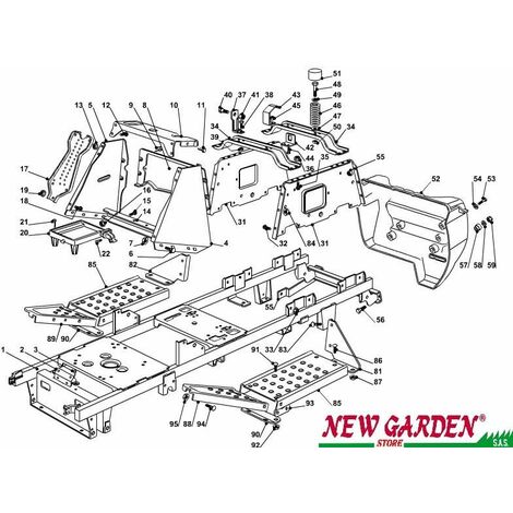 Kit Lame Adattabili Trattorino Tagliaerba Countax Per Piatto IBS 107cm 42" 16369000 16869100 16869200 - ATM Ricambi - Foto 4