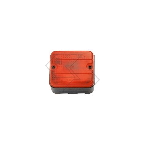 Fanale retronebbia redovetro rosso per trattore agricolo