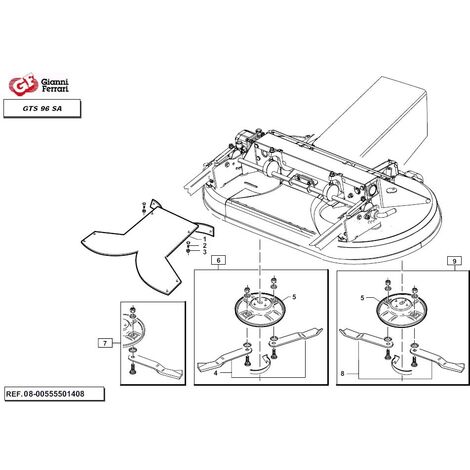 Kit coppia lama mulching destra + coppia lama mulching sinistra GIANNI FERRARI