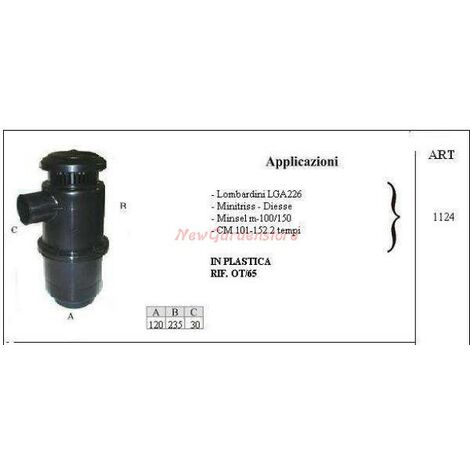 Filtro olio LOMBARDINI per motocoltivatore LGA226 1124