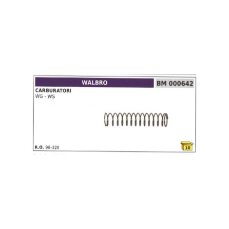Molla carburatore membrana WALBRO WG - WS  98-320