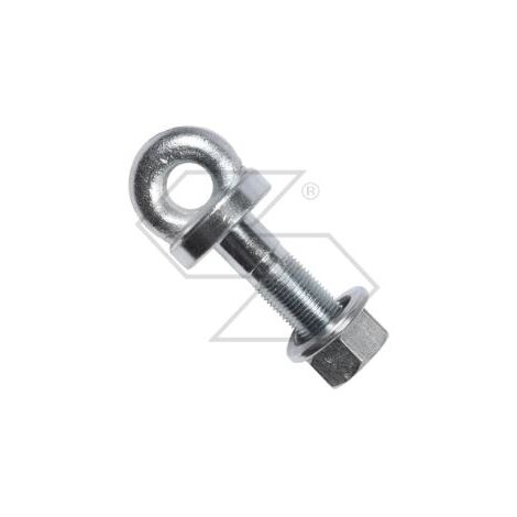 Perno ad occhio per imbrigliamento per attacco a tre punti 20x2.5mm
