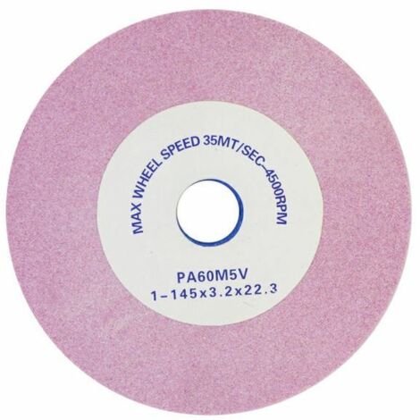 Mola Abrasiva Corindone Bianco Disco Abrasivo In Corindone Bianco - 150mm, Foro 32mm, Spessore 25mm, Grana 80 Mola A Disco