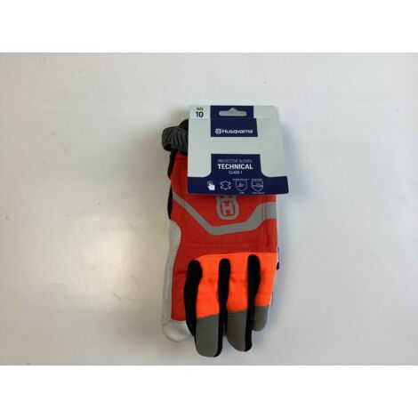Guanti TECHNICAL HUSQVARNA con protezione antitaglio taglia 10 579381010