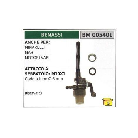 Rubinetto carburante BENASSI motocoltivatore motozappa fresa 005401