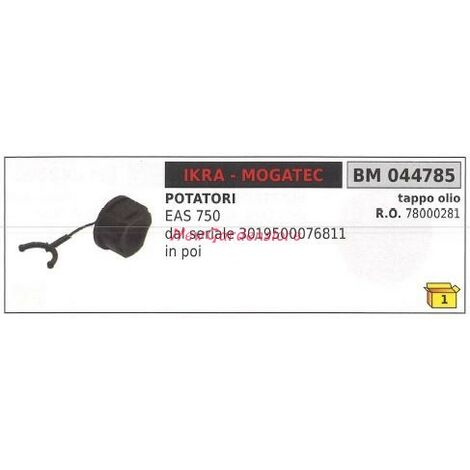 Tappo olio serbatoio potatore IKRA EAS 750 DA S/N 3019500076811 044785