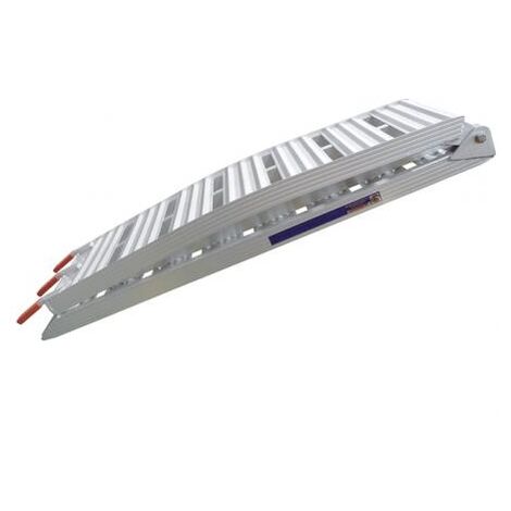 UNITEC Rampa Di Carico Pieghevole 2 Pezzi: 200x25 Cm, Antiscivolo, Portata Elevata Per Moto E Tosaerba