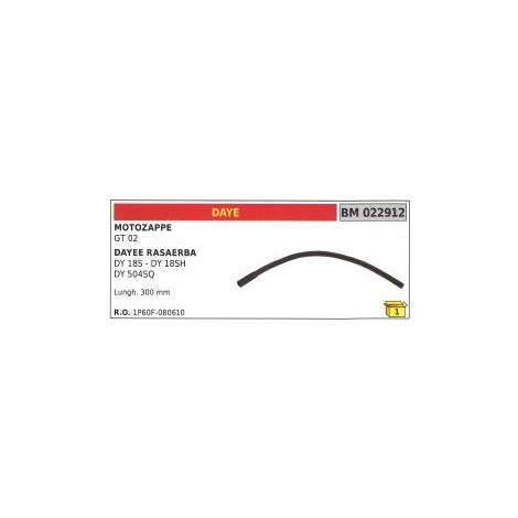 Tubo benzina motozappa DAYE GT02 rasaerba DY18S - DY18SH - DY504SQ 1P60F-080610