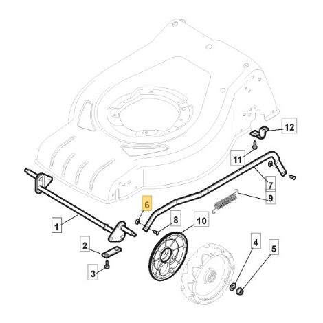 Piastrina perno motore tagliaerba 112436050/0 STIGA