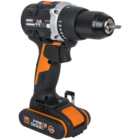 Trapano avvitatore WORX WX102 20V con 2 batterie da 2.0 Ah e caricatore