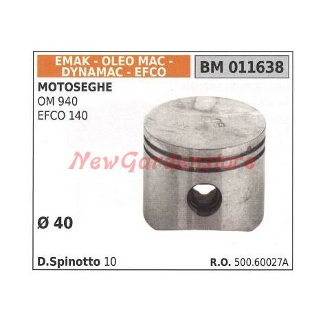 Pistone per motosega OM 940 EFCO 140 Ø 40mm EMAK 011638