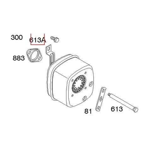 Vite originale motore rasaerba tagliaerba tosaerba BRIGGS & STRATTON 691678