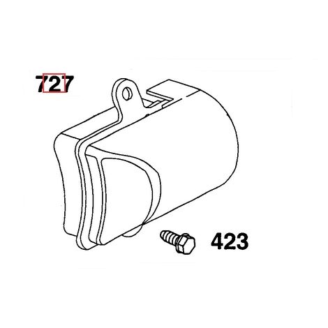 Coperchio originale motorino rasaerba tagliaerba BRIGGS & STRATTON 492698