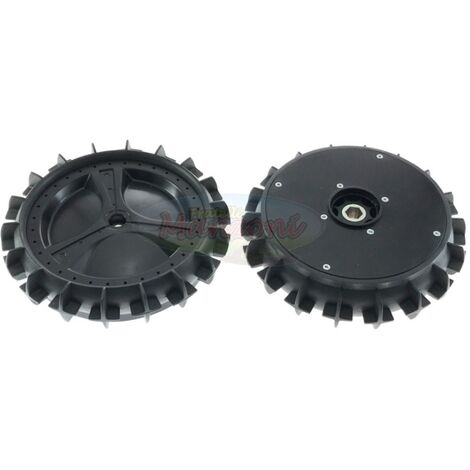 Coppia ruote posteriori piene ORIGINALE AMBROGIO per robot L300 BASIC ELITE