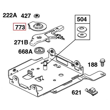Fermo originale motore rasaerba tagliaerba BRIGGS & STRATTON 694258