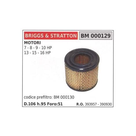 Filtre à Air Pour Moteur Briggs & Stratton 393957, 390930 - Foto 3