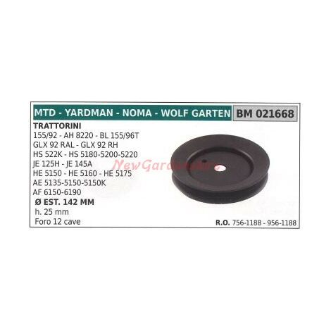 Puleggia per trattorino rasaerba tagliaerba 155/92 AH 8220 MTD 021668