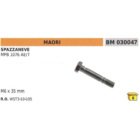 Perno spinotto di sicurezza M6x35 mm spazzaneve MAORI MPB 1076AE/T WST3-10-105