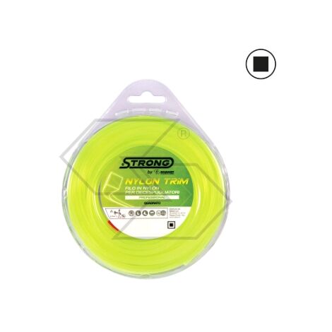 Valva filo per decespugliatore STRONG sezione quadra Ø 2.7 mm lunghezza 15 m