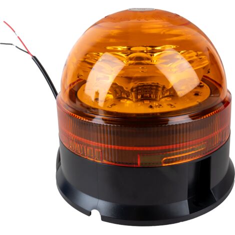 Girofaro LED 12-24V base piana 130x140mm trattore macchina agricola operatrice (1/5)