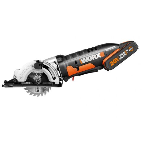 Sega circolare compatta WORX WX527.2 20V con batteria 2 Ah + carica rapido (1/4)