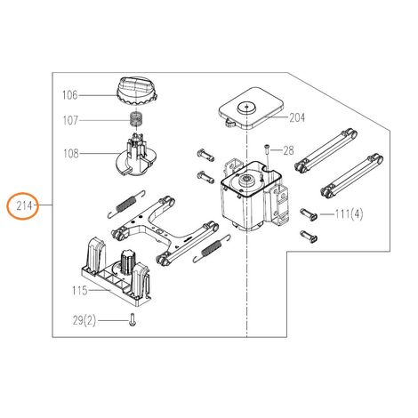Gruppo motore lame ORIGINALE WORX robot rasaerba WR167E